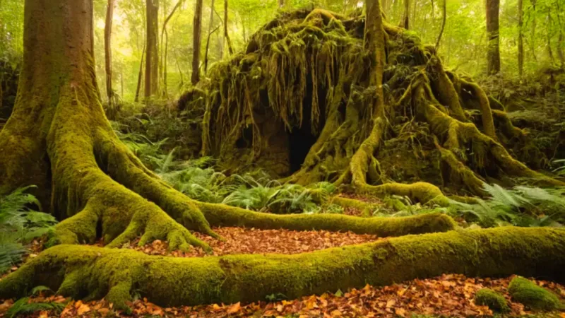 La selva inmensa empequeñece a la figura