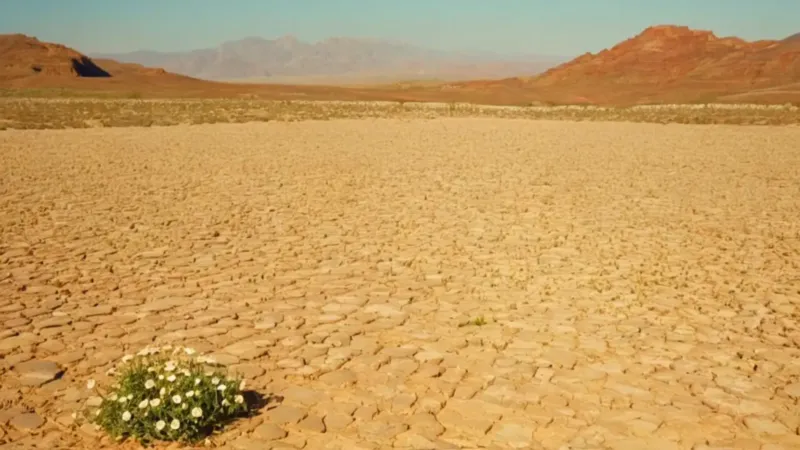 Un científico estudia la flora del desierto