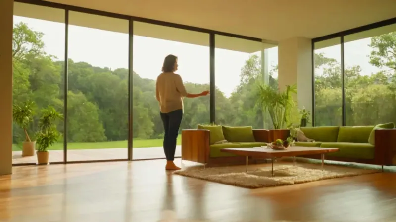 Una persona coloca una planta al sol