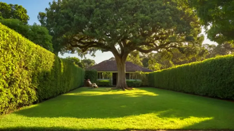 Las raíces del árbol rompieron el patio