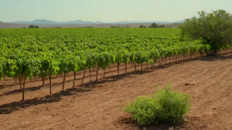 Un campesino trabaja el campo bajo el sol