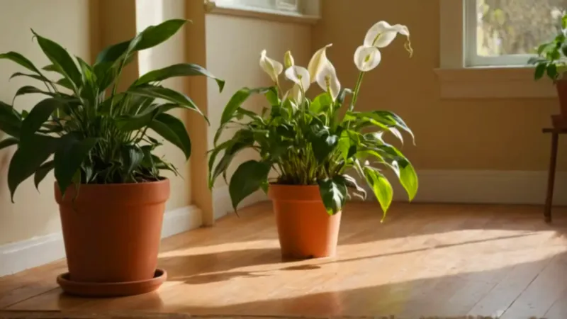 Una persona está trasplantando una planta