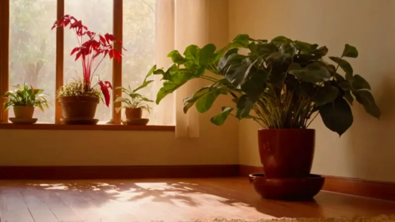 Cuidando una planta a la luz