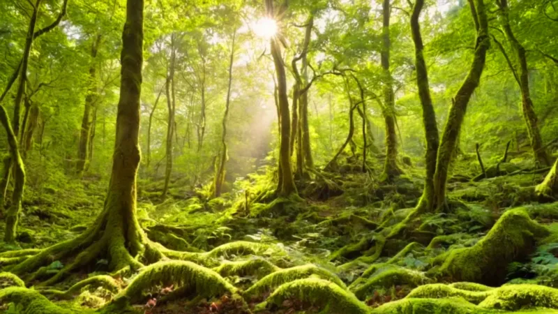 Hombre solo ante la inmensa selva