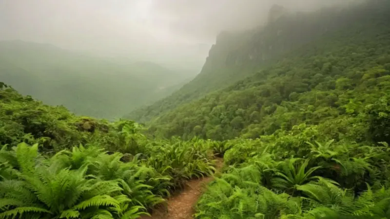 Soledad ante la inmensa selva brumosa