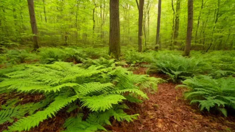 Una persona identifica un árbol en el bosque