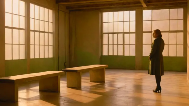 Alguien cuida suculentas en un luminoso invernadero