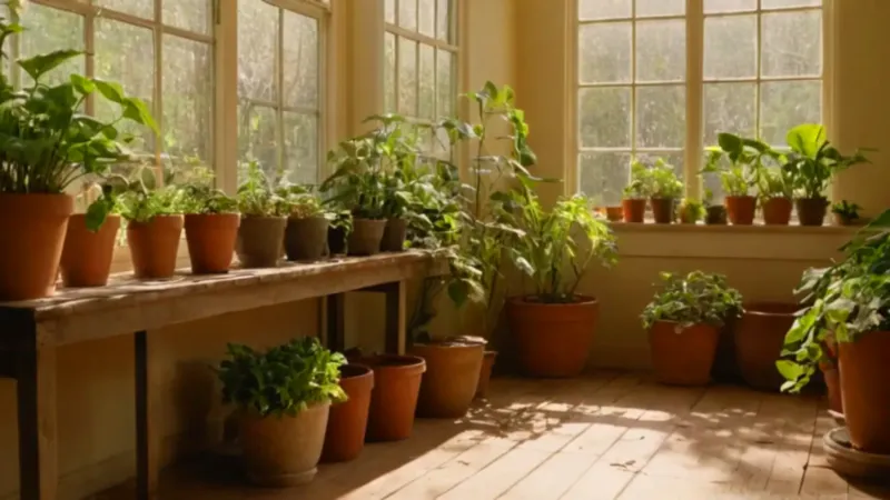 Alguien trasplanta una planta al sol