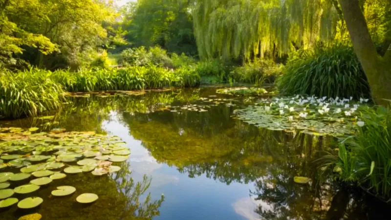 Serenidad en un estanque de nenúfares