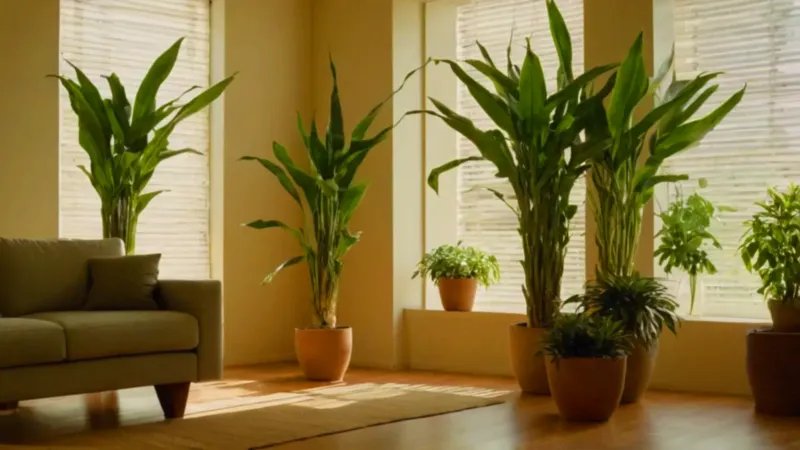 Persona cuida planta en un espacio sereno