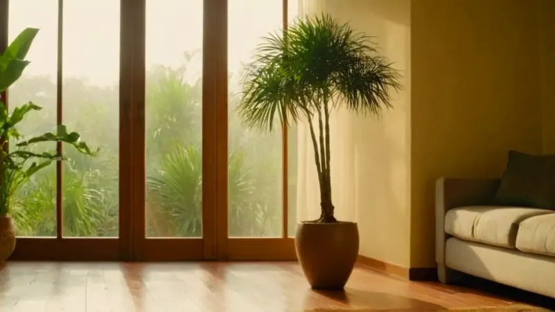 Habitación luminosa con silueta a contraluz