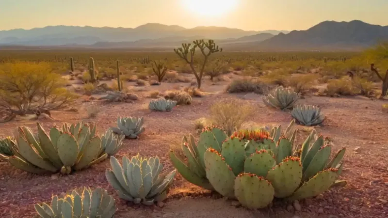 Figura solitaria en un paisaje desértico