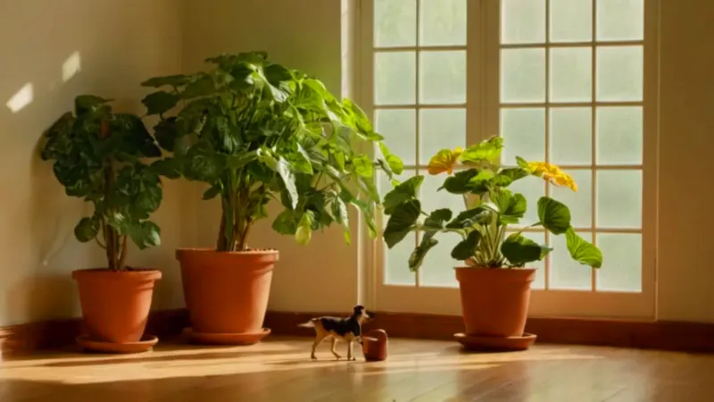 Alguien riega una planta bajo la luz