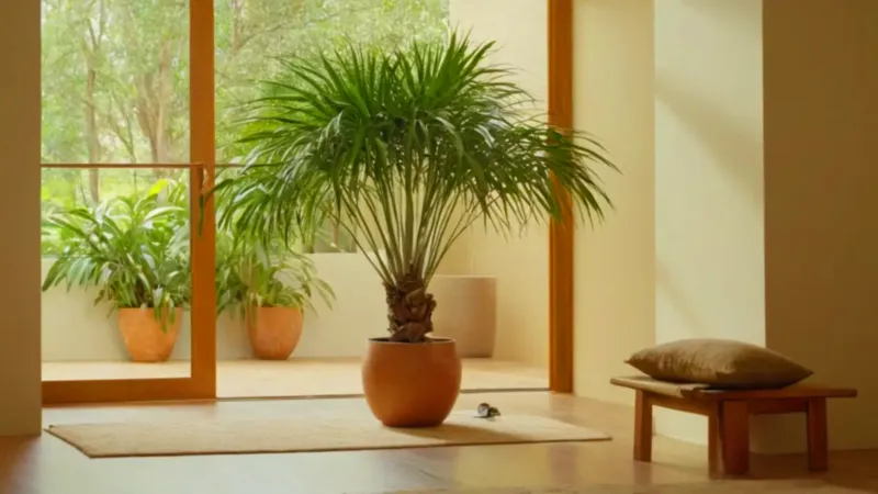Persona podando una planta de interior