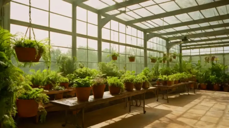 Un invernadero brumoso repleto de vida