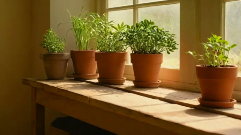 Plantando un esqueje con delicadeza