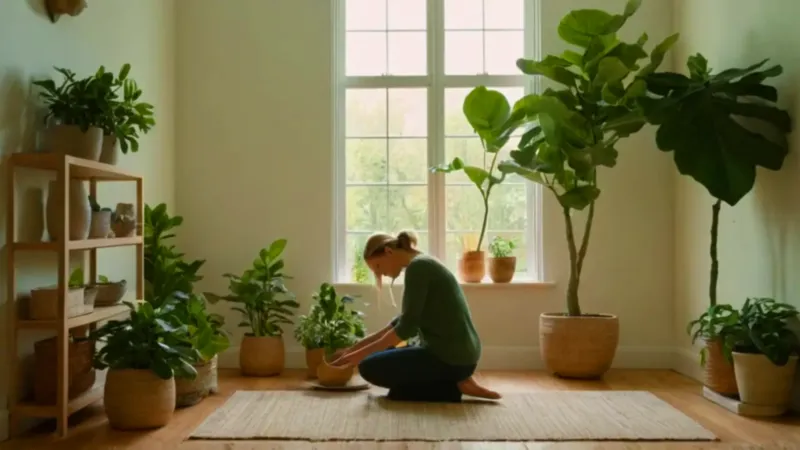 Un rincón verde y sereno en casa