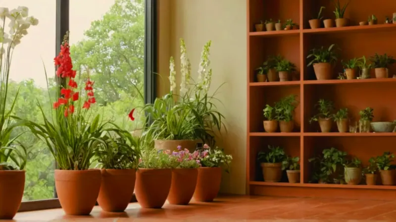 Un interior soleado repleto de plantas