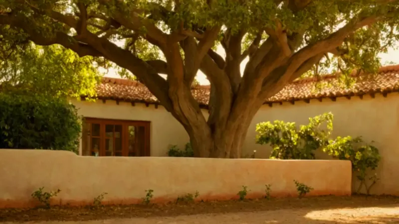 Una higuera ensombrece la casa y la persona