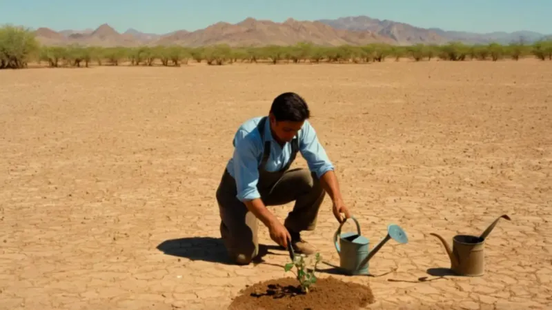 Cultivando vida en la tierra árida